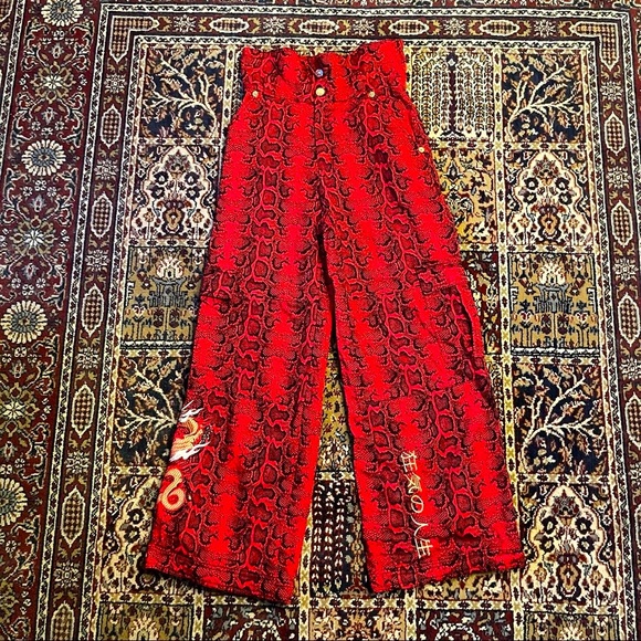 🌈 Gorgeous embroidered street snake jeans - Picture 4 of 11